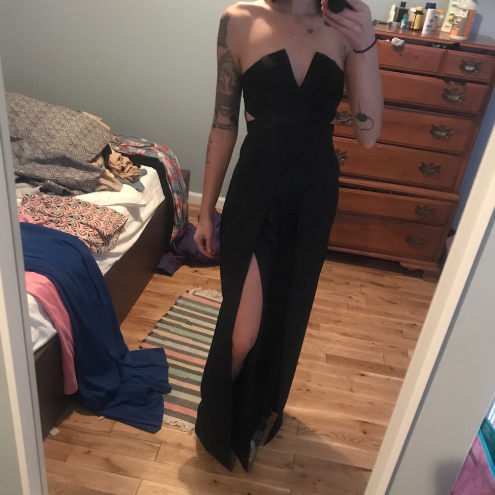 Strapless jumper with pockets!